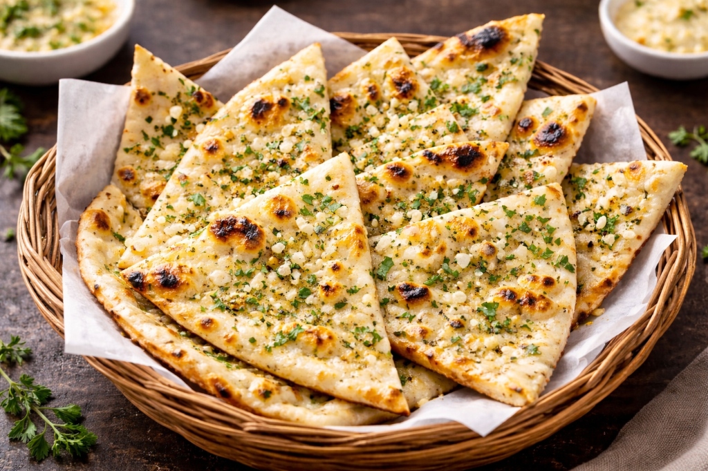 Cheese Garlic Naan